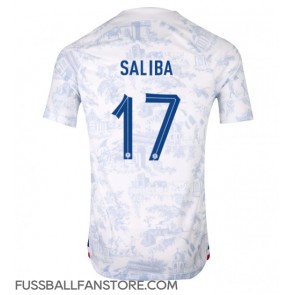 Frankreich William Saliba #17 Replik Auswärtstrikot WM 2022 Kurzarm